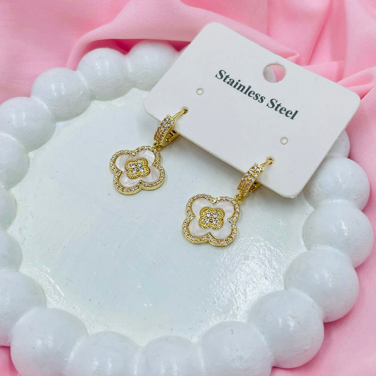 Pearl Spark Earrings