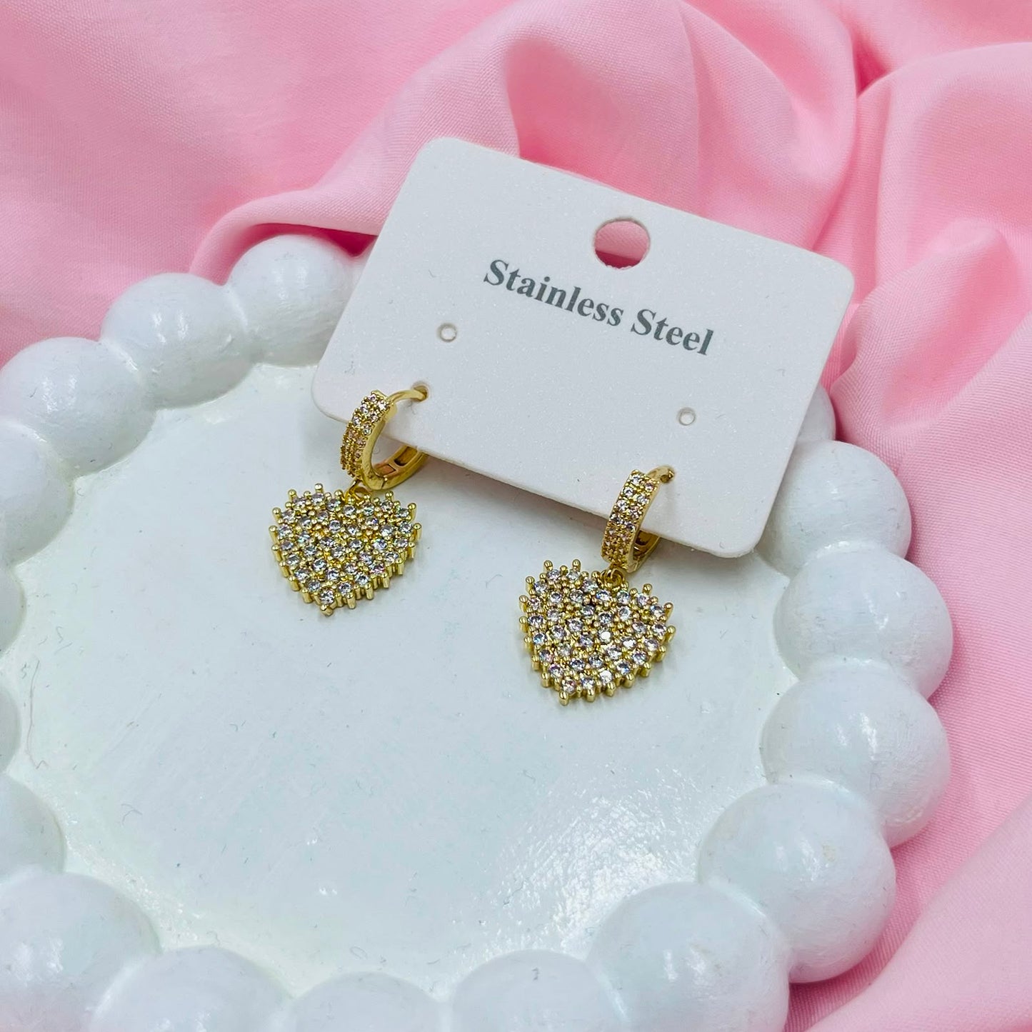 Edge Heart Glow Earrings