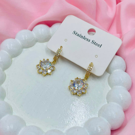 Golden Hoop  Earrings