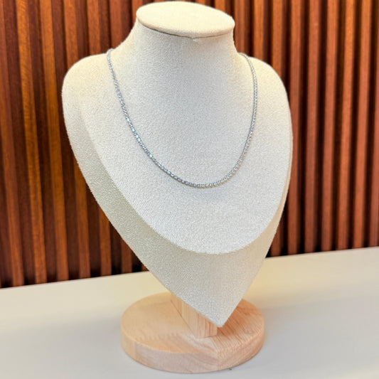 Silver Tennis Necklace