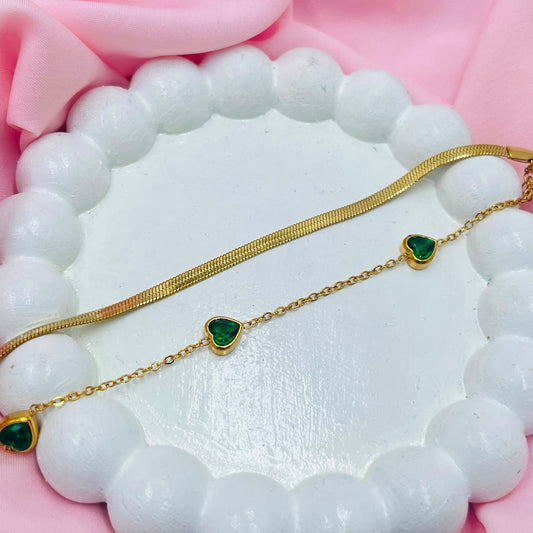 Small Heart  Charm Bracelet