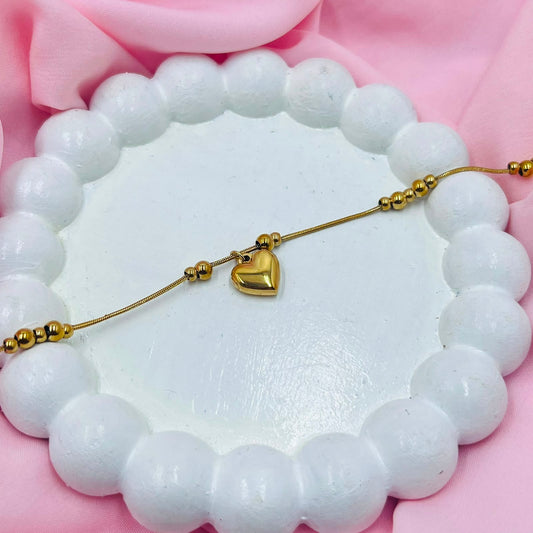 Small Gold Beads Bracelet