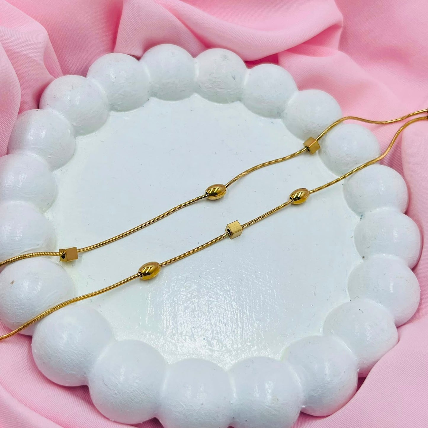 Small Gold Beads Bracelet