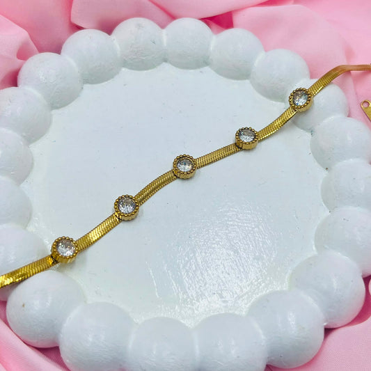 Round Gemstone  Bracelet