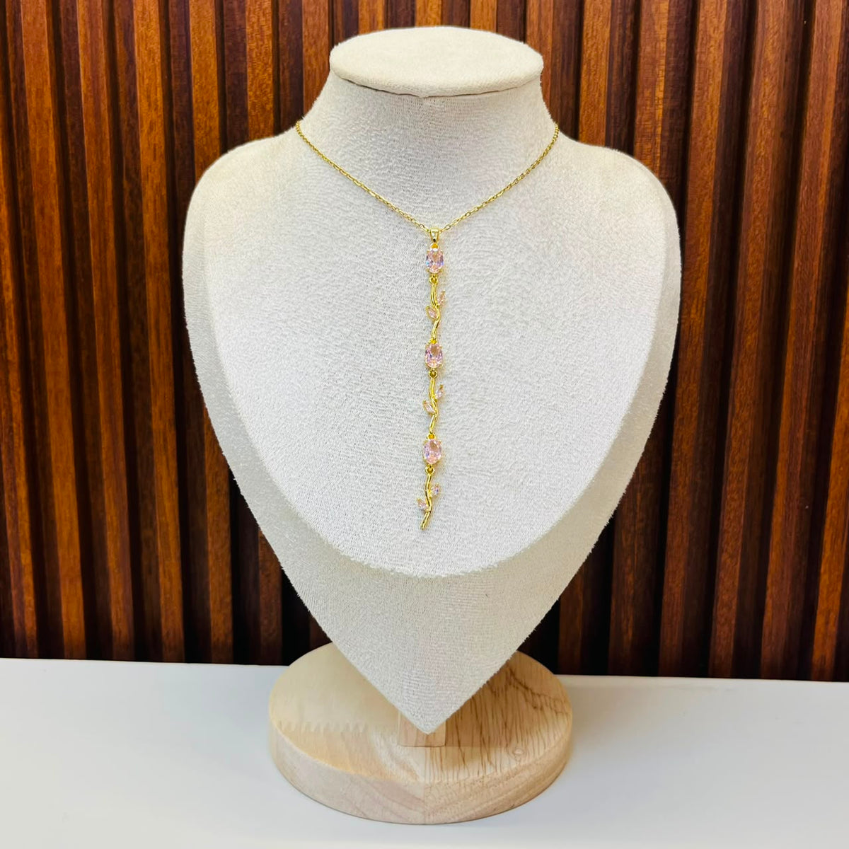 Pink Gemstones Necklace
