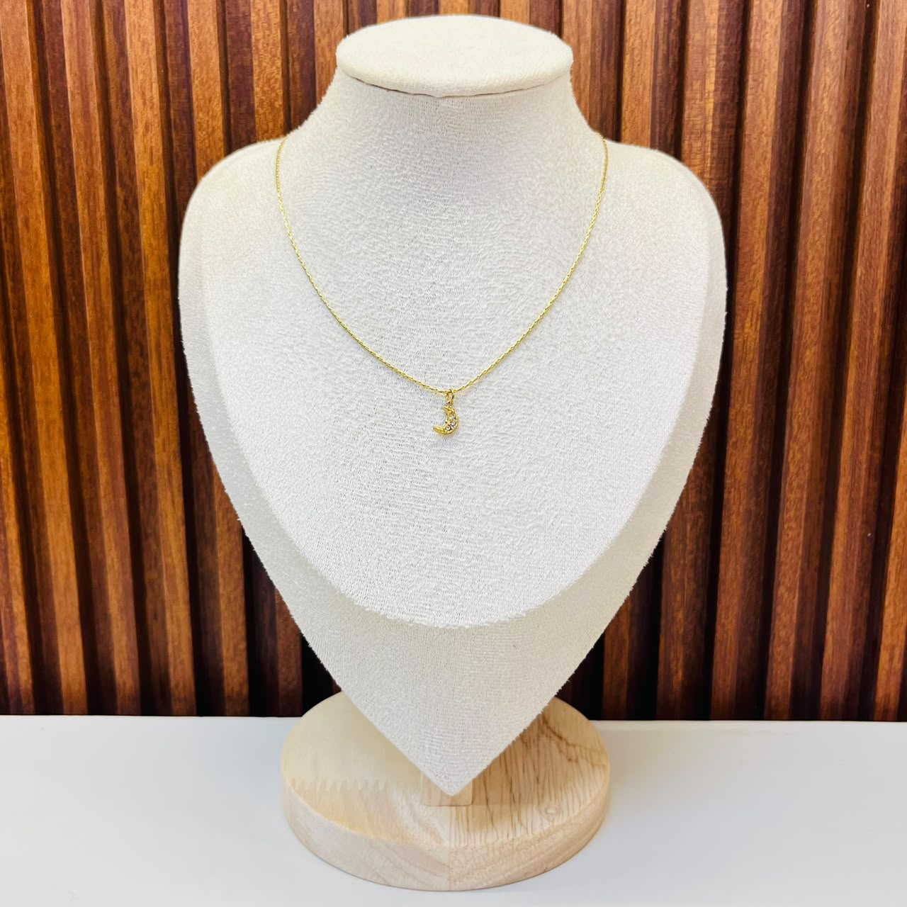 Small Crescent Moon Necklace