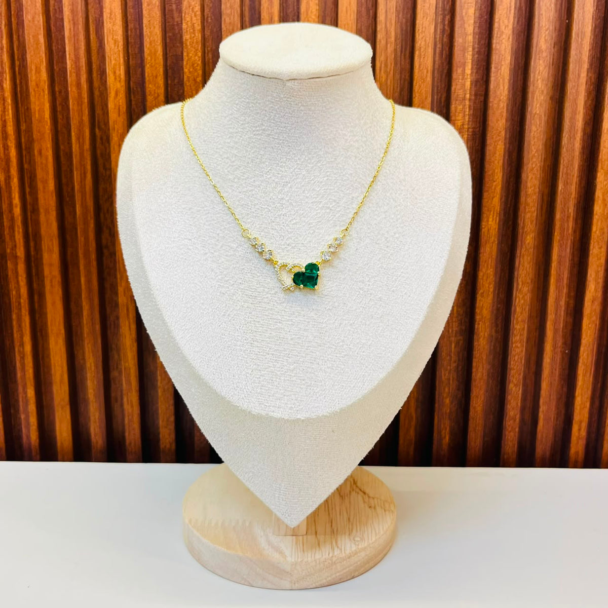 Green Heart Necklace