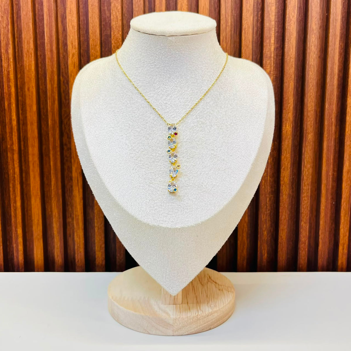White Stone Necklace