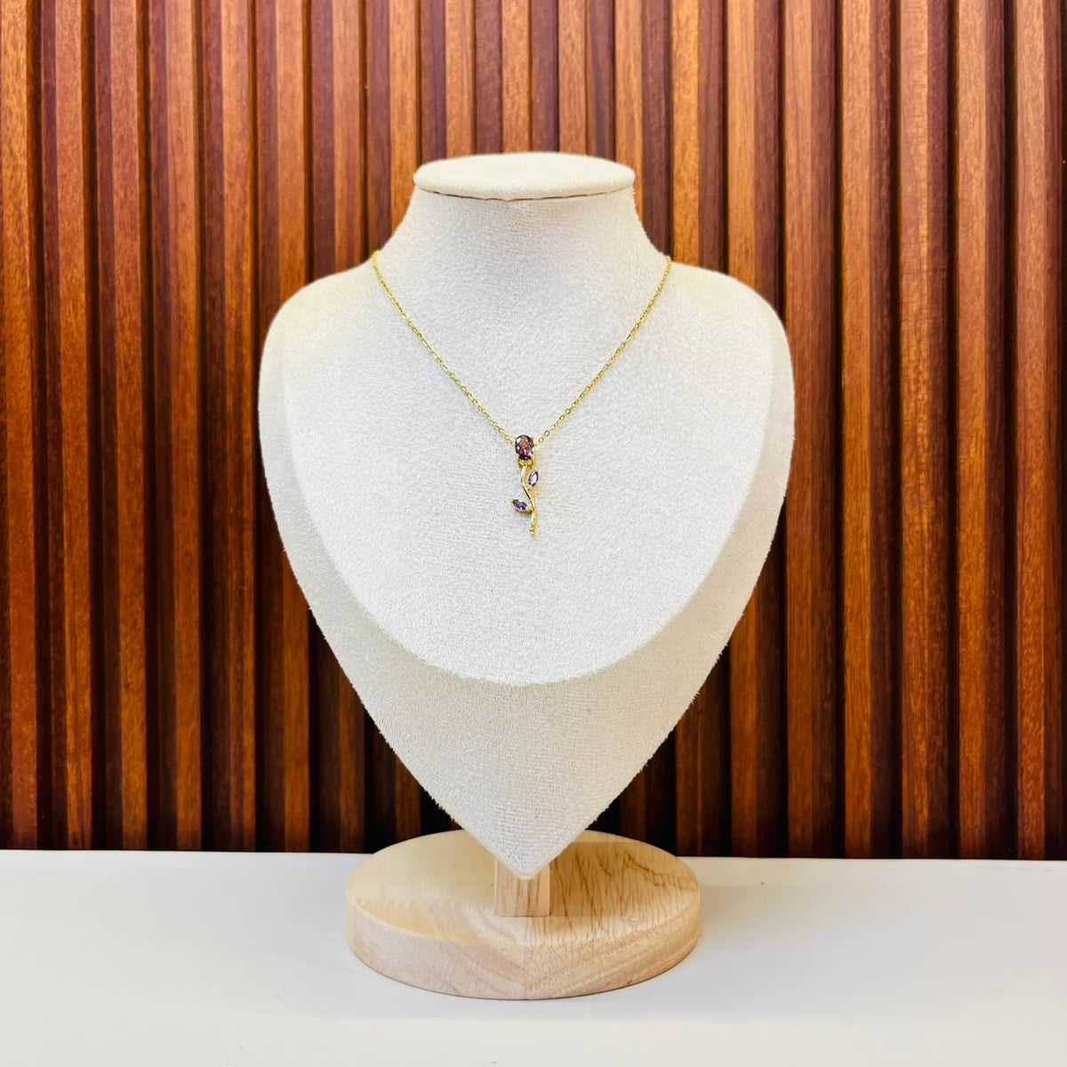 Purple Stone Elegant Necklace