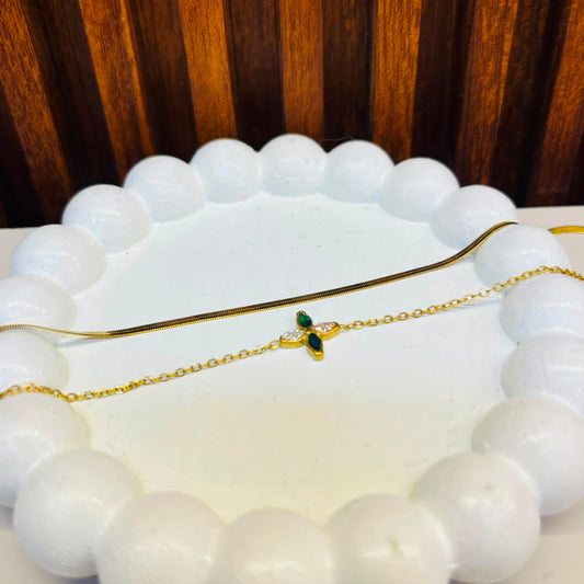 Thread  Floral  Bracelet