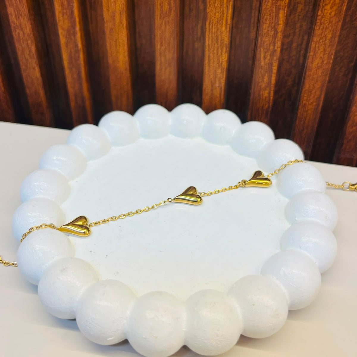 Small Heart Charms Bracelet