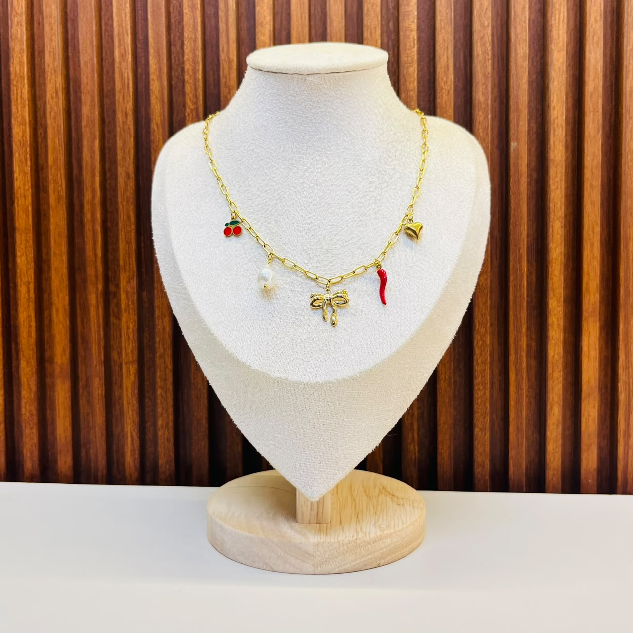 Aura Loop Charm  Necklace