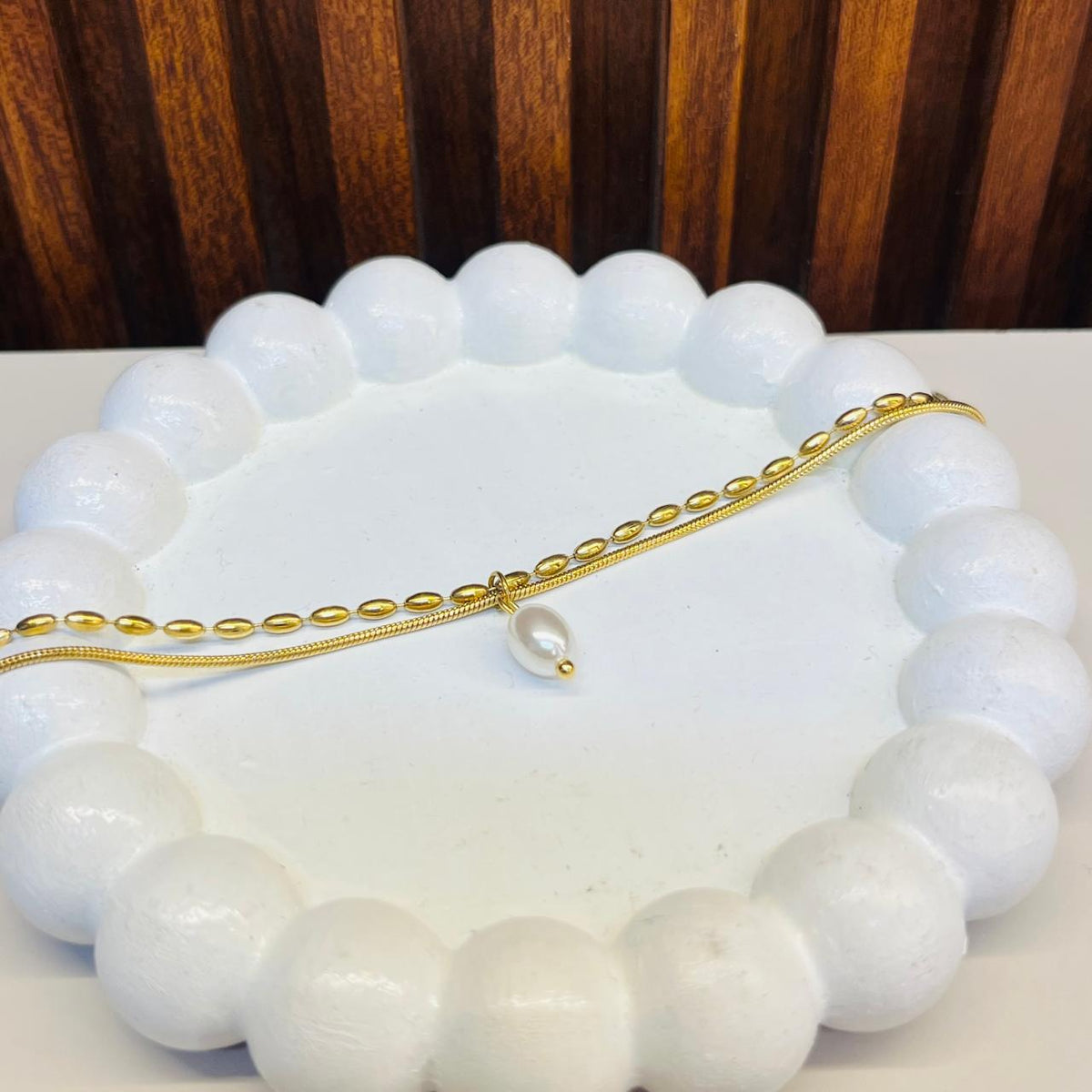 Pearl Charm Bracelet