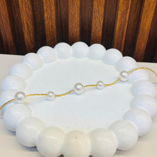 Gold Pearl Bracelet