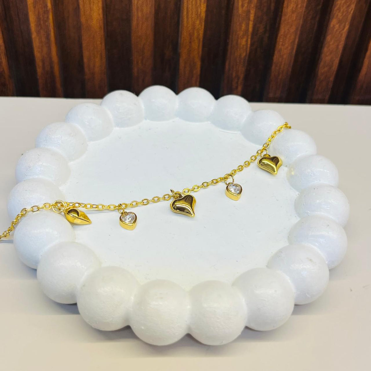 Golden Heart  Bracelet