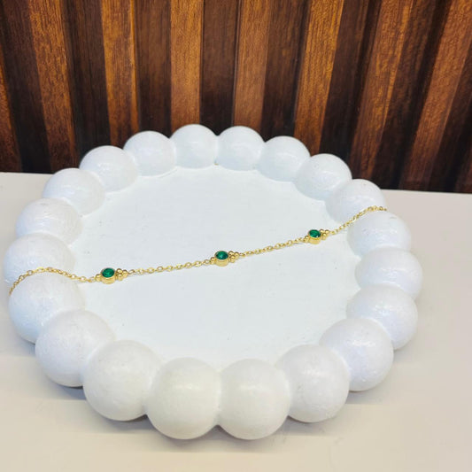 Green Gemstone  Bracelet