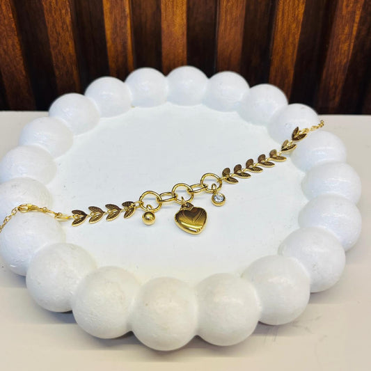 Halo Heart  Bracelet