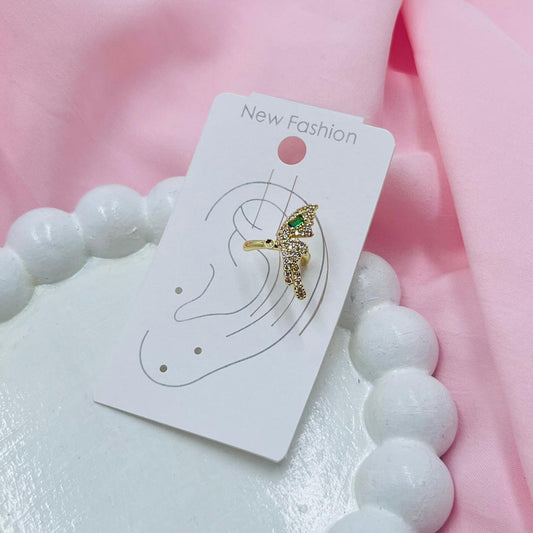 Gold Crystal Ear Cuff Earring