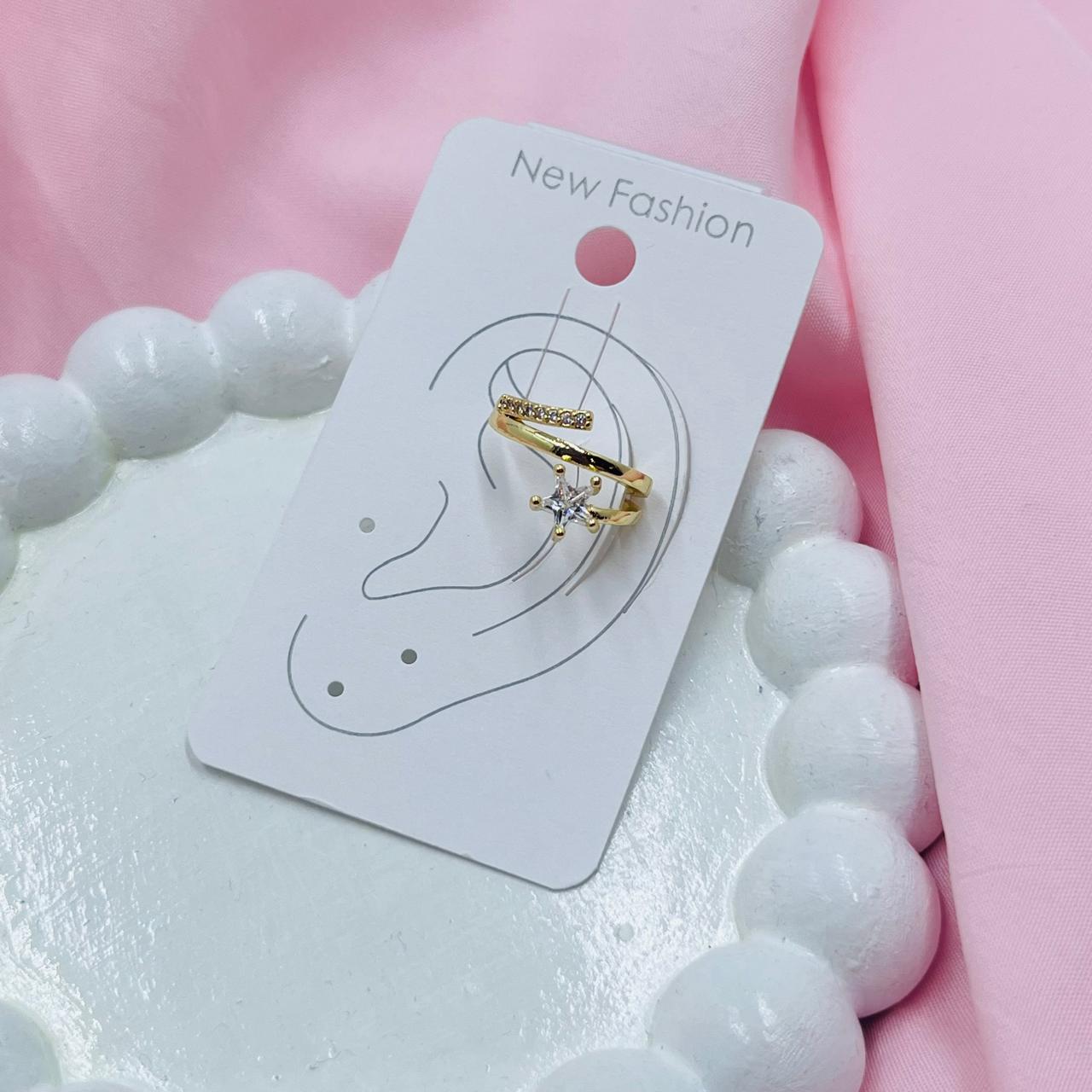 Classic Gold Ear Cuff  Earrings