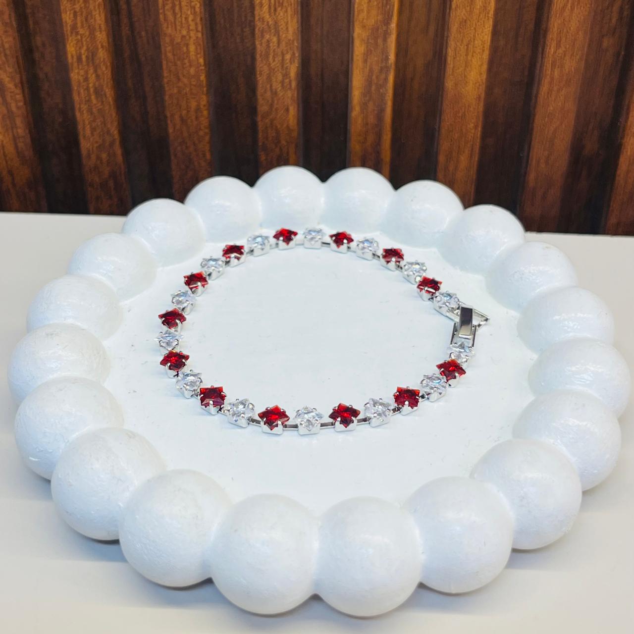 Square shape Tennis Bracelet