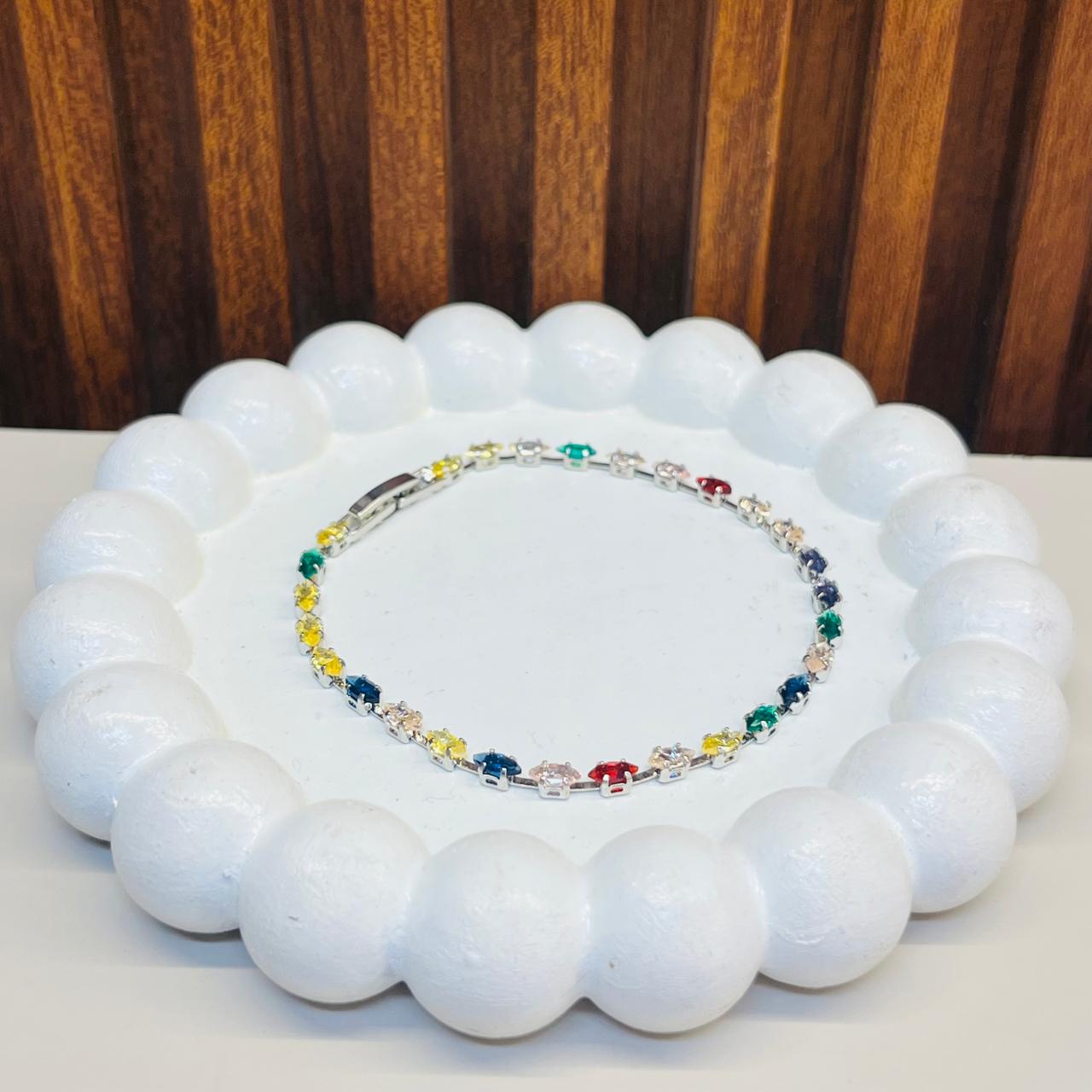 Multi  Stone Tennis Bracelet