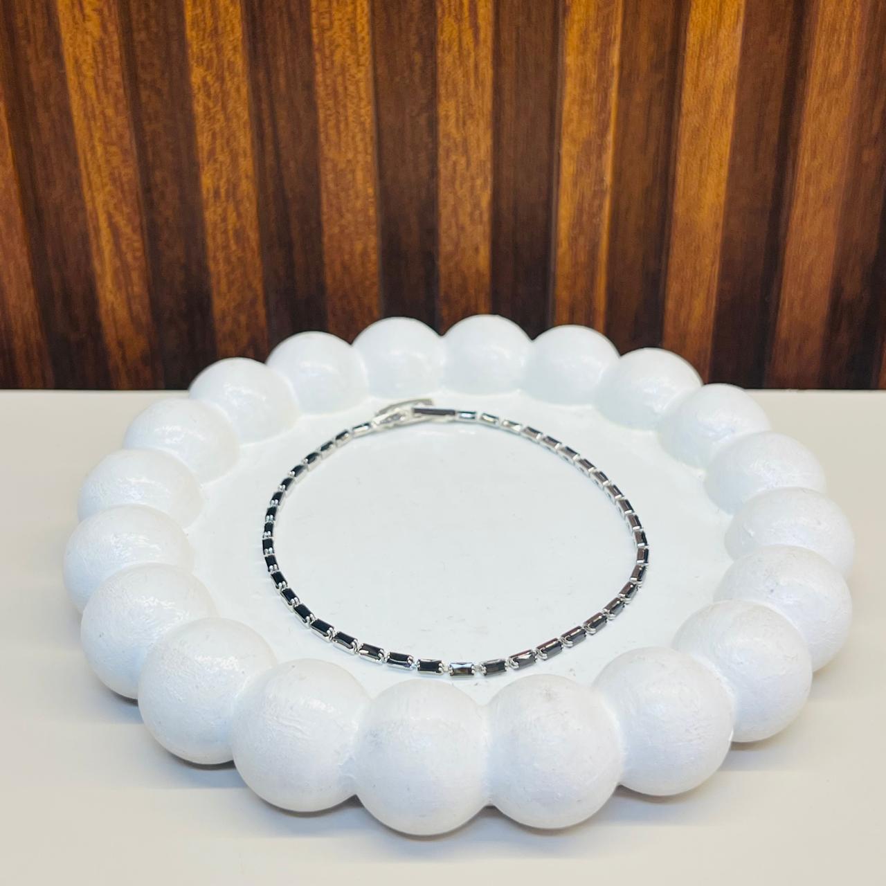 Black Tennis Bracelet