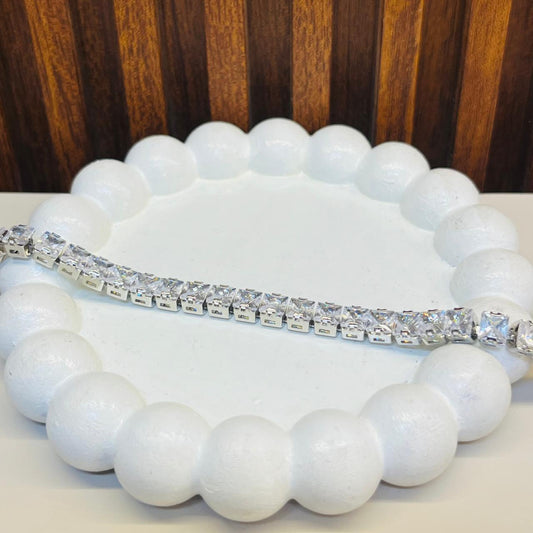 Silver  Tennis Bracelet