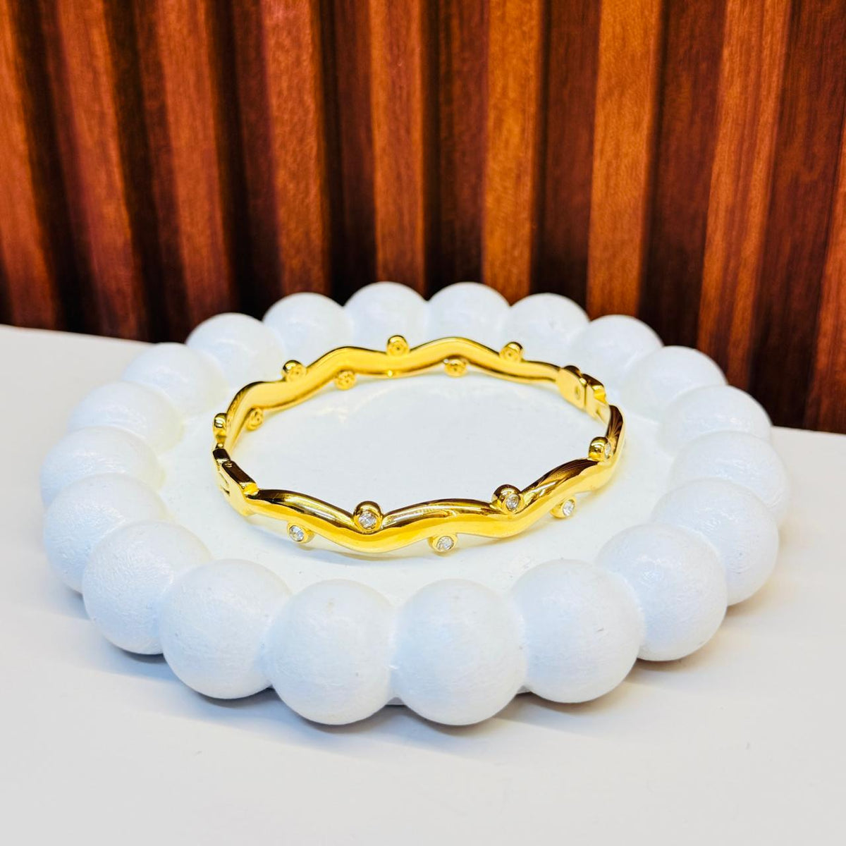 Golden Wave Bracelet