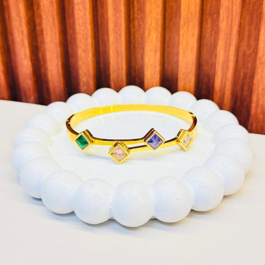 Axle Multi Stone  Bracelet