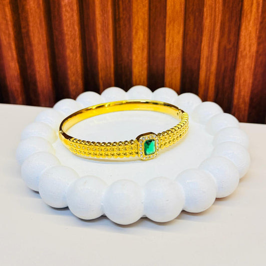 Green Stone  Kada Bracelet