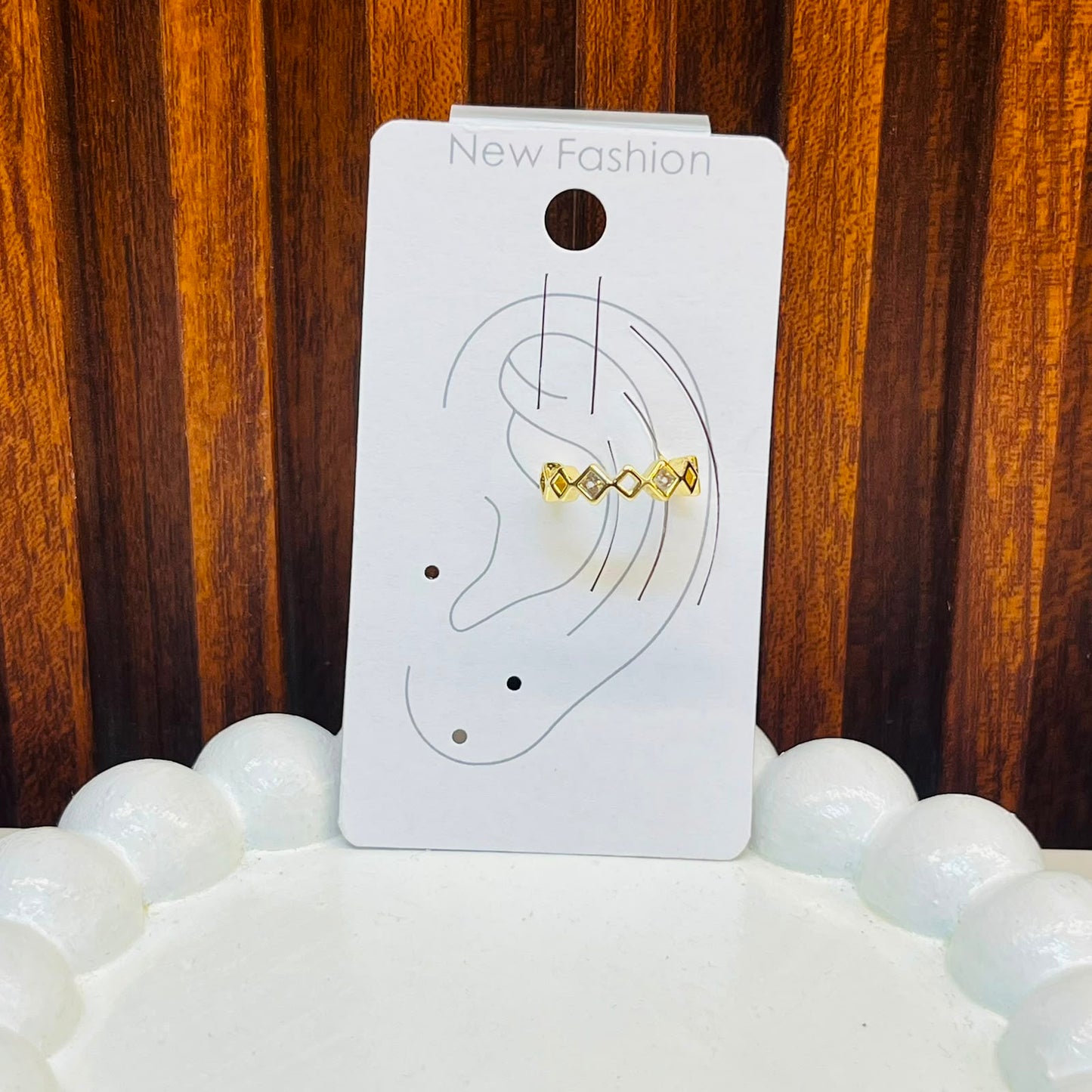 Elite Shine Ear Cuff Earrings