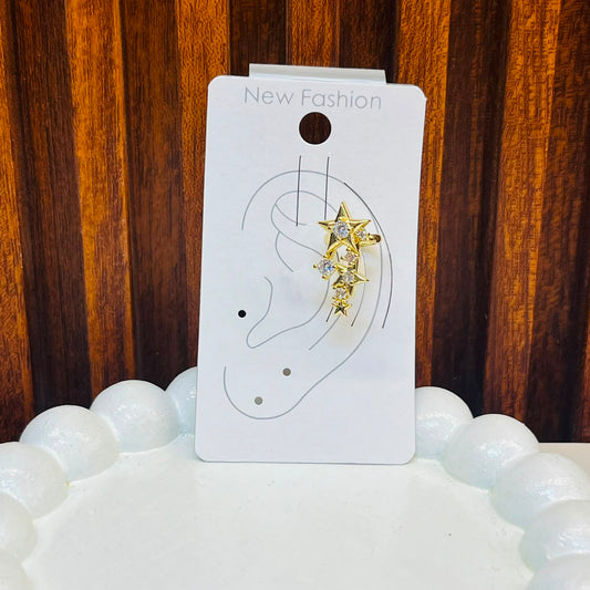 Golden Ear Cuff Earrings