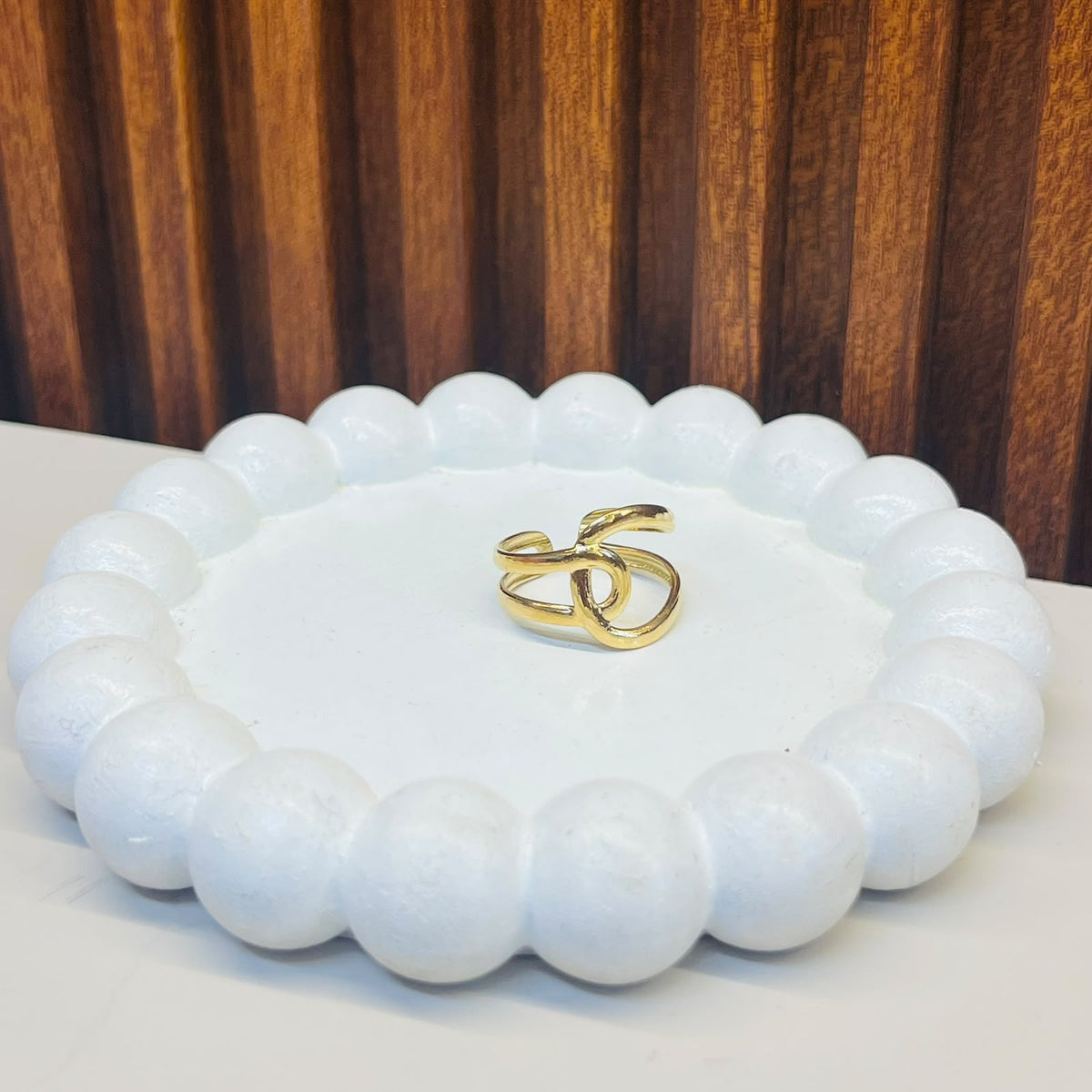 Golden Flame Ring