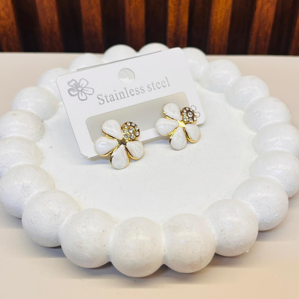 Golden Flower Earrings