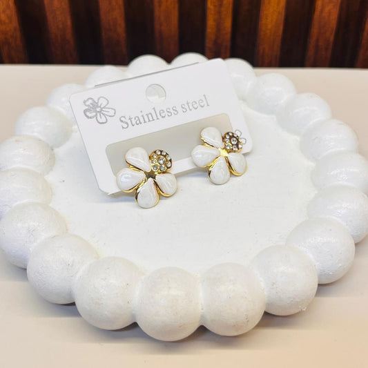 Golden Flower Earrings