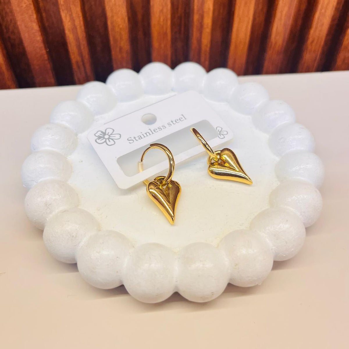 Rustic Heart Earrings
