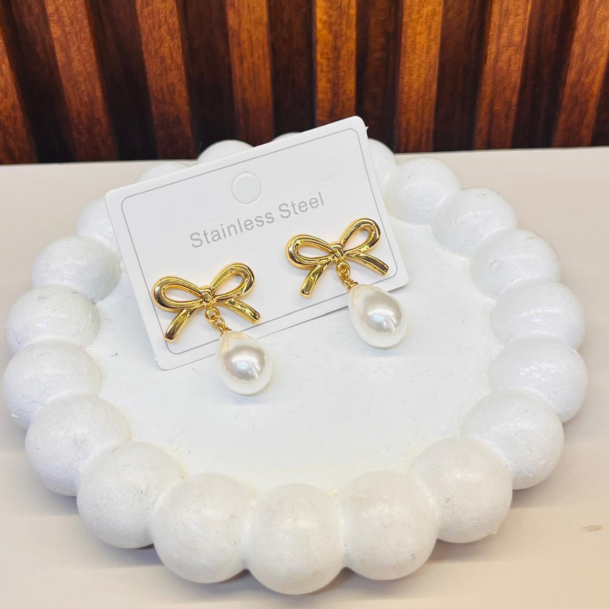 Shimmer Bow Earrings