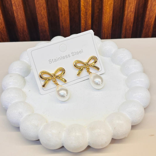 Shimmer Bow Earrings