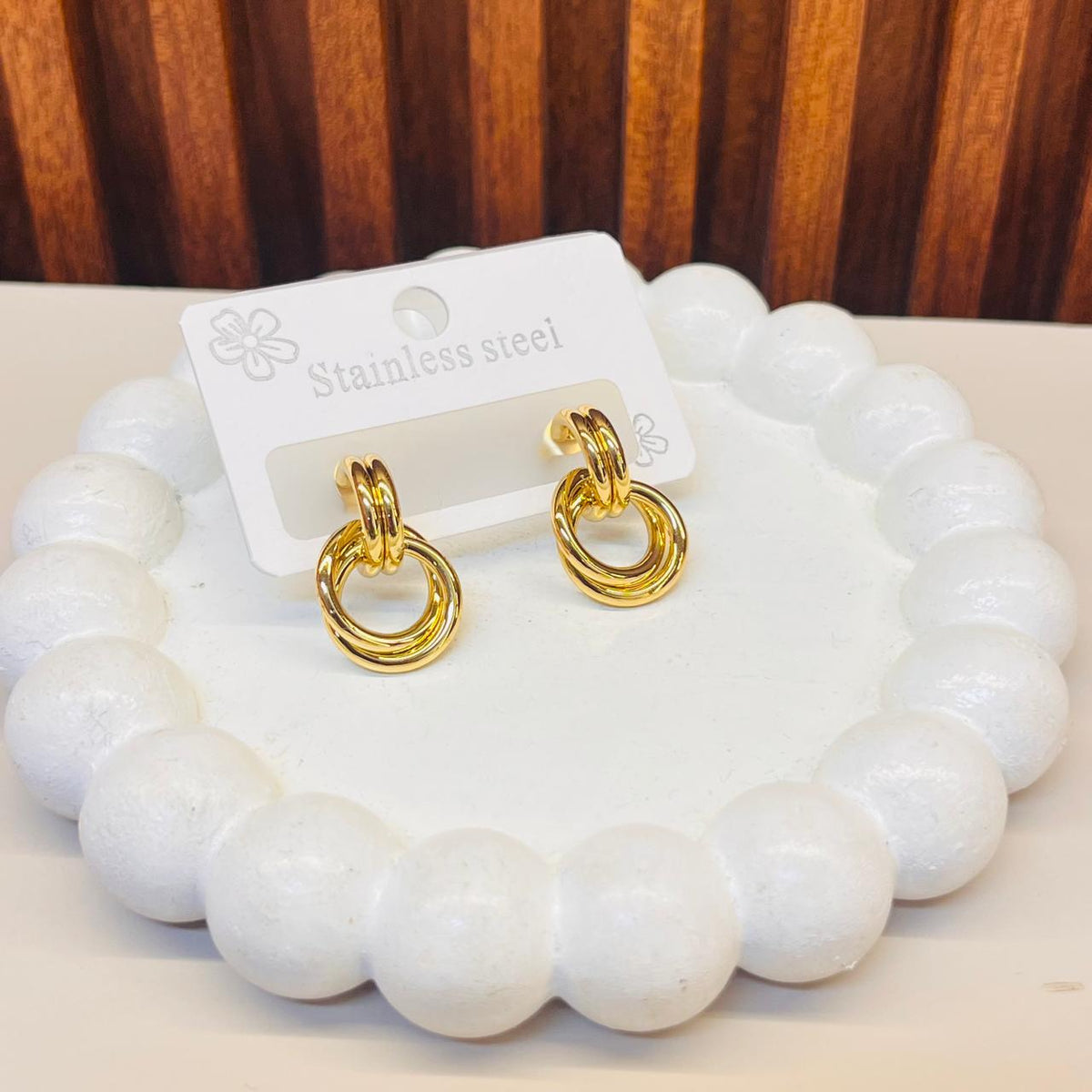 Golden Petal Earrings