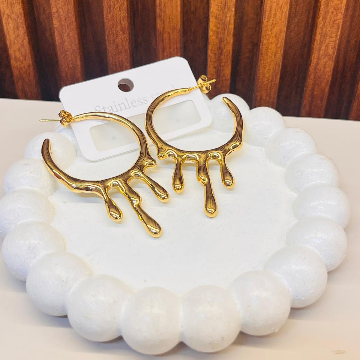 Drip Hoop Earrings