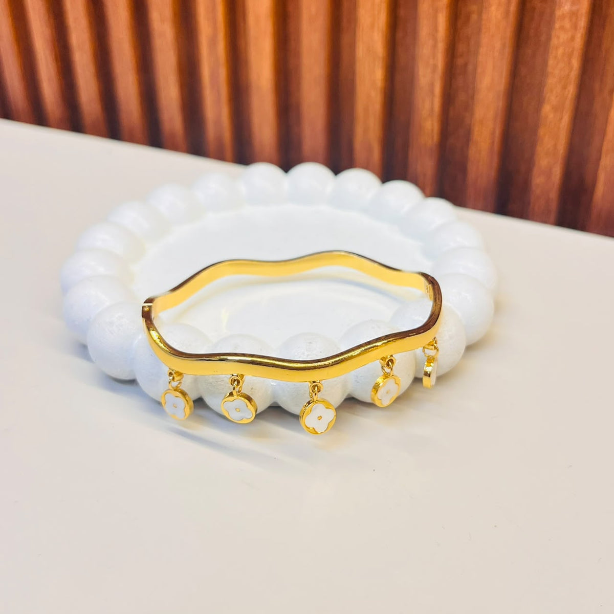 White Flower Bracelet