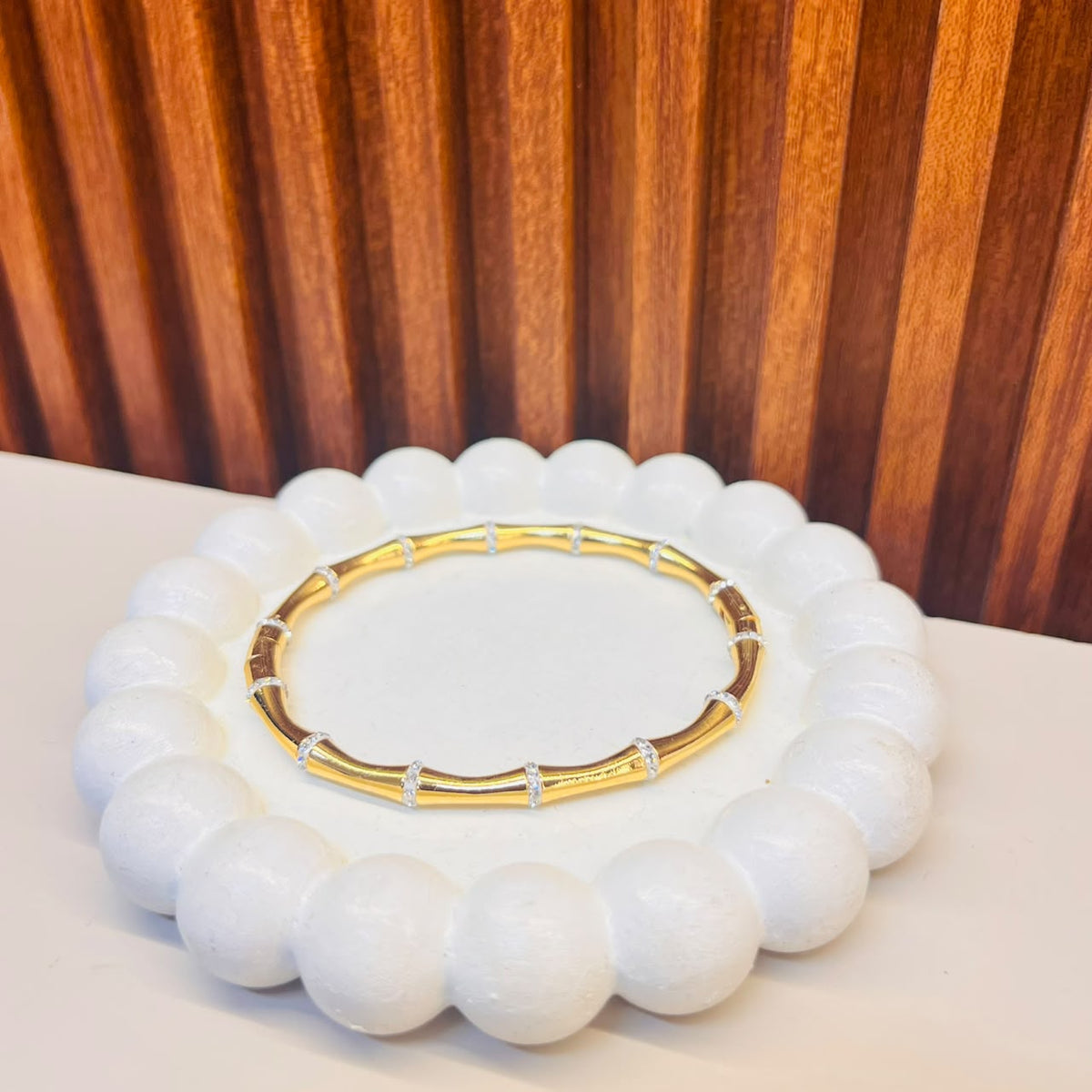 Golden Grid Bracelet