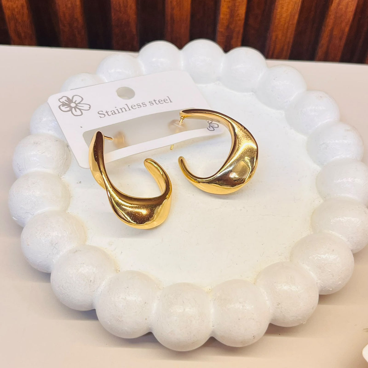 Sapphire Hoop Earrings