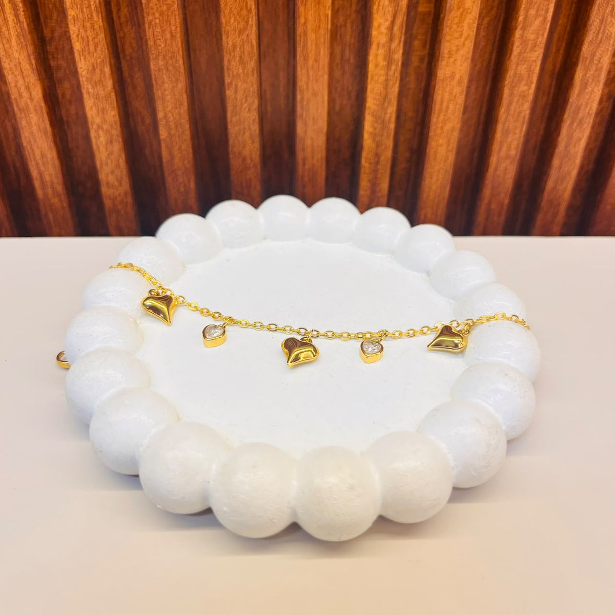 Golden Heart  Bracelet