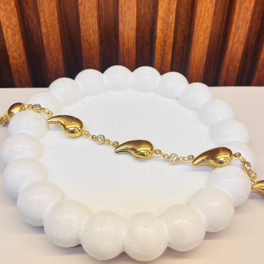 Drop With Stone Necklace