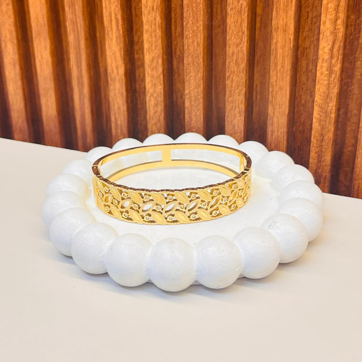 Intricate Floral Pattern Bracelet