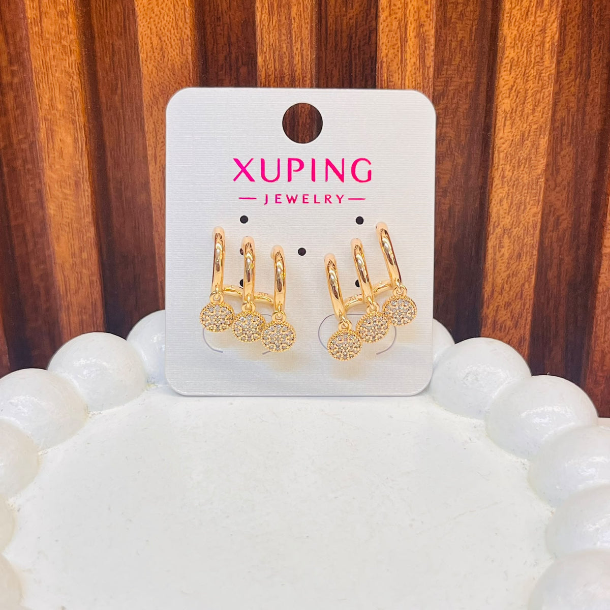 Sparkling Leaf Earrings - XUPING