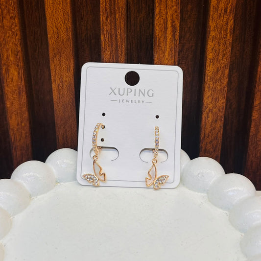 Crystal Butterfly Earrings- XUPING