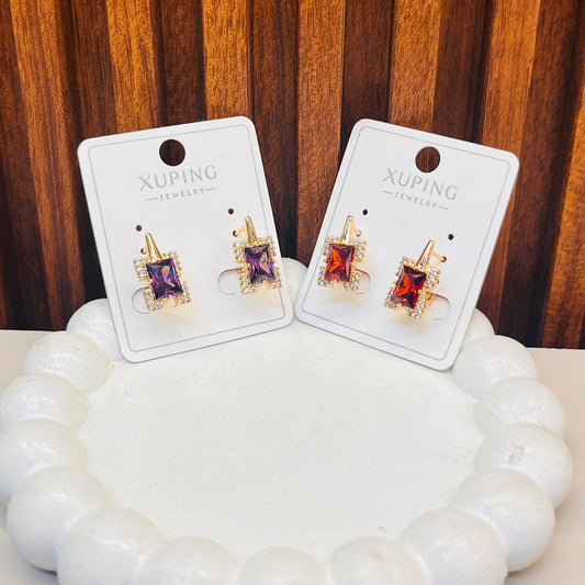 Sapphire Drop Earrings- XUPING