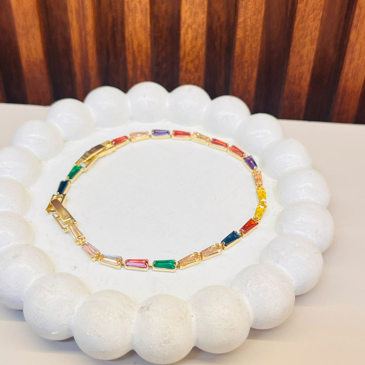 Multi Stone  Tennis Bracelet